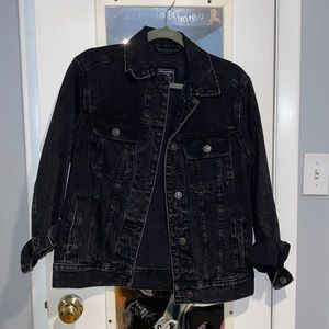 Abercrombie Black Denim Jacket